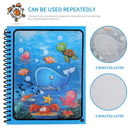 Reusable Magic Water Drawing-Coloring Book